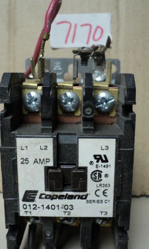 COPELAND MAGNETIC CONTACTOR 012140103 25 AMP