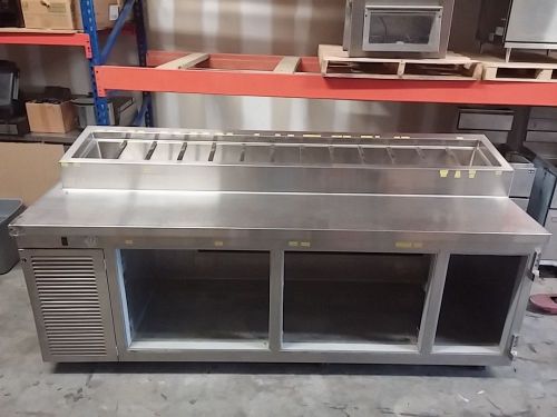 2 door refrigerated pizza prep table for sale
