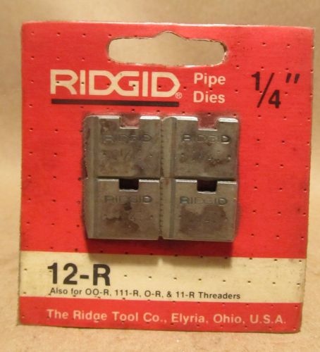 NEW RIDGID PIPE DIE 1/4&#039;  FITS 11R 00R 111R 12R  THREADER