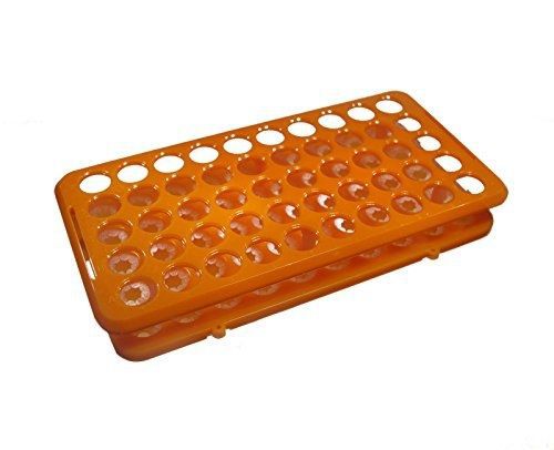 KeL Scientific KS-3111 Orange Plastic Tube Rack for 10 ml/15 ml Conical