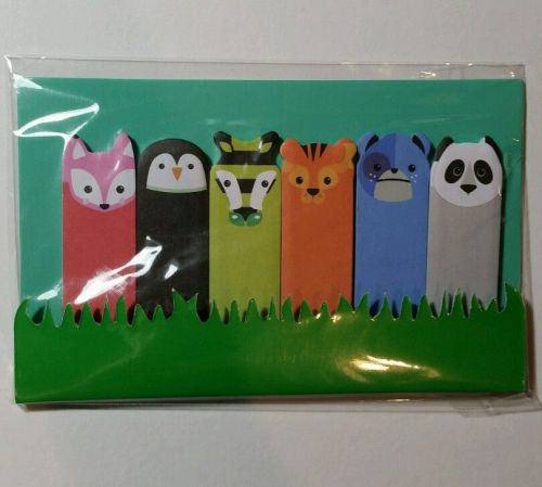 Large sticky note tabs, animals, post it, panda, planner, penpal, tiger