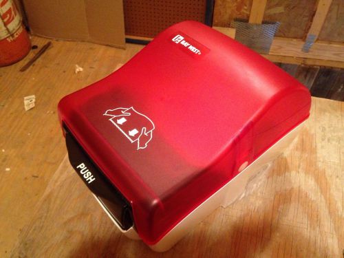 NOS Bay West Silhouette OptiServ Hands Free Paper Towel Dispenser - Red