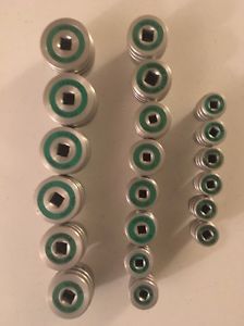 Daniels Adapter Set, Green, Aluminum (20 pieces)