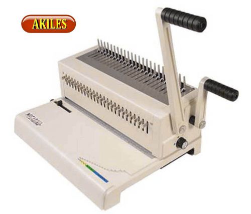 Akiles MegaBind-2 Comb Binding Machine &amp; Punch also does Spiral-O Wire (New)