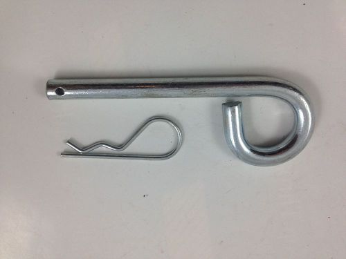 Steel Pin With Clip 3/8&#034; Thick x 5&#034; Long