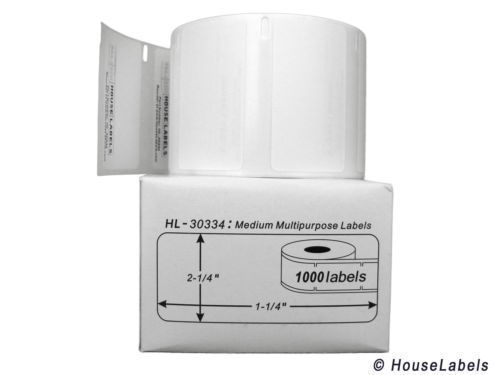 1 Roll of 1,000 Medium Multipurpose Labels for DYMO® LabelWriters® 30334
