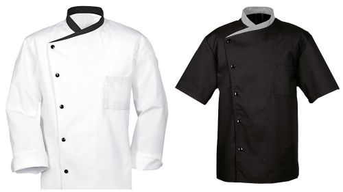2 @ $42.99 Long/Short Sleeves Cook Chef Waiter Waitress Coat Uniform Jacket