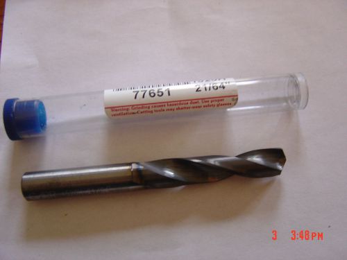 Garr Tool Solid Carbide 21/64&#034; Stub Drill, 1520H, 77651