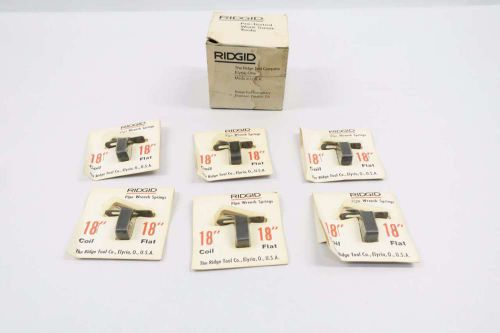 NEW RIDGE TOOL 31680 RIDGID BOX OF 6 COIL FLAT SPRINGS 18IN PIPE WRENCH D530075