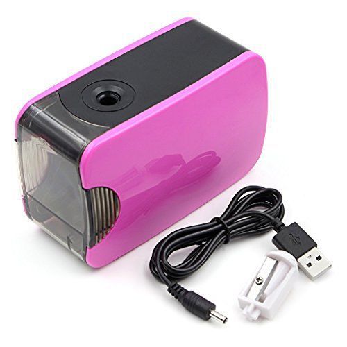 BTSKY® Portable Baterry Operated and USB-powered Electric Pencil Sharpener for
