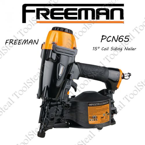 Freeman pcn65 pneumatic 1-1/4&#034; x 2-1/2&#034; 15° coil siding nailer w/ warranty!!!! for sale
