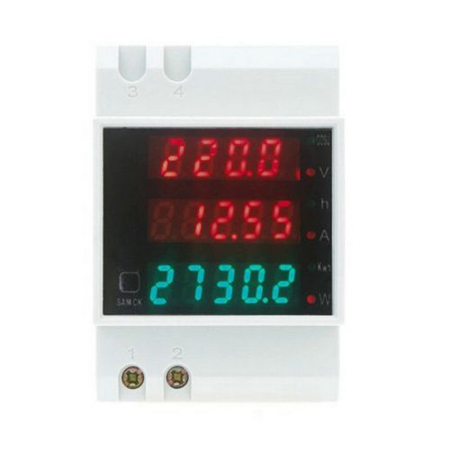 Multi-functional LED Digital Rail Current Power Factor Ammeter Voltmeter K2