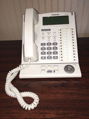 Panasonic KX-T7636 Speakerphone White with Backlit LCD display/24 buttons/6 line
