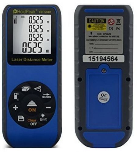 Laser measure, holdpeak hp-5040 131ft distance measuring tool with 40m range for sale