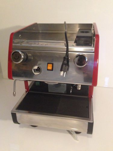 La pavoni commercial espresso machine maker pub 1em-r red, 1 group, pourover for sale