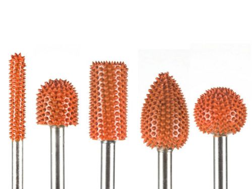 10% discount 5 pc saburr tooth carbide burrs 1/4 inch shaft orange made in usa for sale