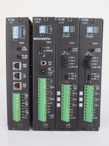 Bogen PCM 2000B Paging System with PCMTIM, PCMCPU, PCMZPM  No Power Cable