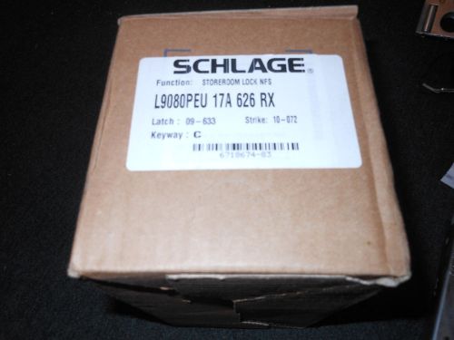 New schlage mortise lever lock l9080peu 17a 626 rx 24v w/  used electric hinge for sale