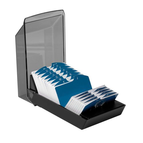 Rolodex 67011 Rolodex Covered Business Card File 500 2-1/4x4 Cards 24 A-Z Gui...
