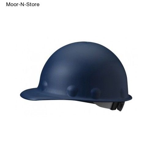 Fibre-metal fiberglass blue hard hat 8-point ratchet suspension safety headwear for sale