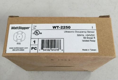 Wattstopper WT-2250 Ultrasonic Occupancy Sensor 32kHz, +24DC 90 Linear FT