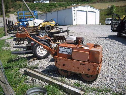 Walk behind compaction roller twin smooth drum for sale
