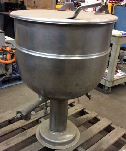 40 Gal. Stainless Steel Pedestal Base Jacketed Kettle