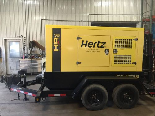 –74 KVA Hipower Generator, Selectable, Sound Attenuated, Base Fuel Tank, 12 Lead
