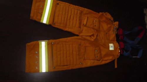 Morning pride yellow bunker turnout pants new 38w x 30l manu.date 2006 lnc for sale