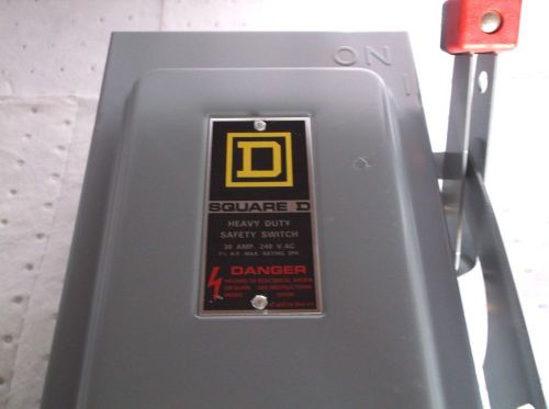 SQAURE D H321N HEAVY DUTY SAFETY SWITCH  240V 30AMPS 3 FUSES