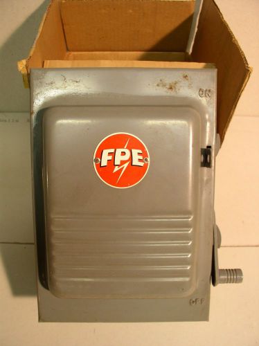 Vintage FPE Switch Box Model # 3622