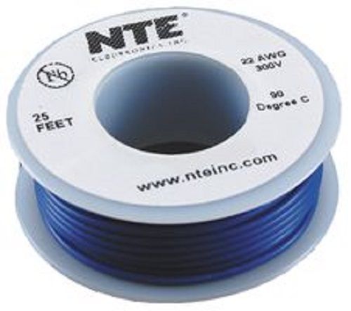 Nte wa08-06-10 hook up wire automotive type 8 gauge stranded 10 ft blue for sale