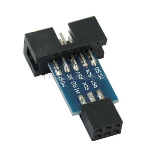 1 Pc 10 Pin to 6 Pin Converter Adapter For AVRISP/USBASP/STK500 Hot Sale