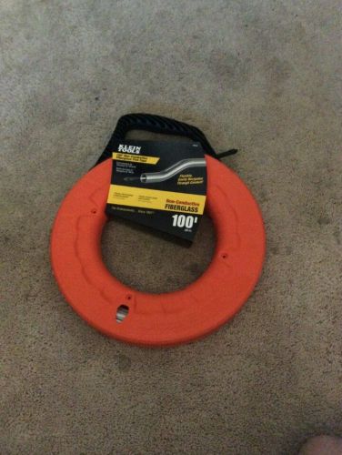 Klein tools 100 ft. non-conductive specialty fiberglass fish tape new 56023 for sale
