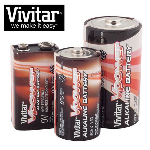 Vivitar C/D/9V Batteries - 20 Pack