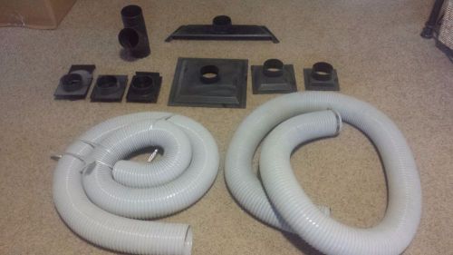Dust collection parts abs 4-inch od, 9ft. hoses, blast gates, y-connector for sale