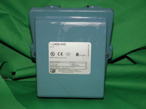 United electric controls pressure control type j400 model 449 proof 225 psi new for sale