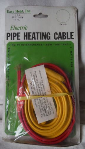 New - Easy Heat Inc - Electric Pipe Heating  Cable - 6FT 240V