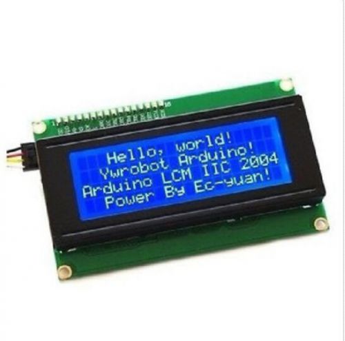 Serial iic/i2c/twi 2004 20x4 character blue lcd module display for arduino for sale