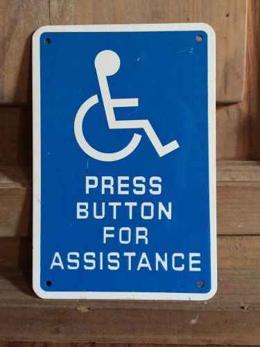 Industrial Warehouse Press Button For Assistance Sign