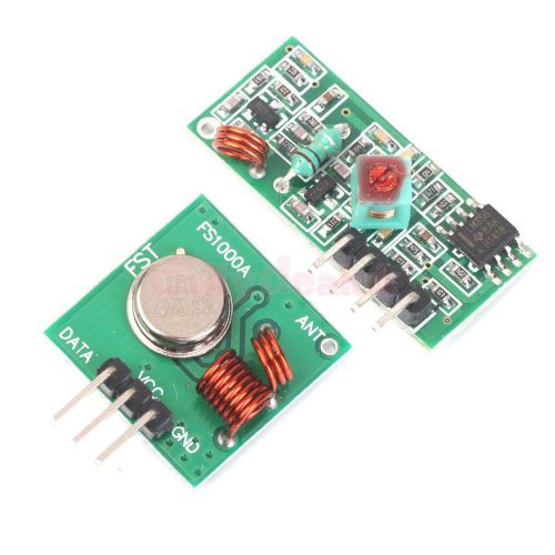 2pcs 433MHz Wireless Transmitter and Receiver Module Kit for Arduino test