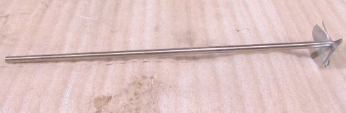 Mixer stirrer shaft with fixed impeller stainless  12  x  1/4   x 1  3/4