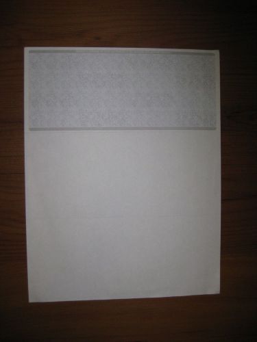 Blank Check Paper Stock - Check On Top - Marble Blue - 250 Count TOP BLUE