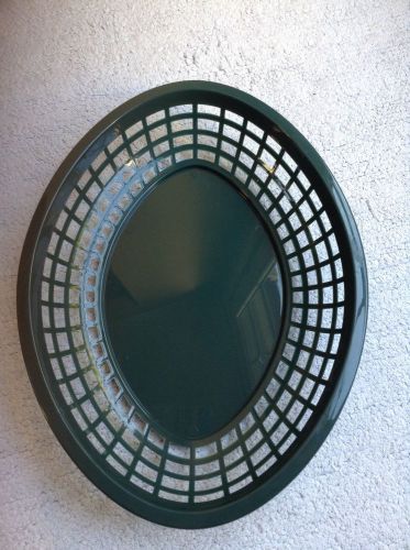 Tablecraft green plastic oval basket 1084fg for sale