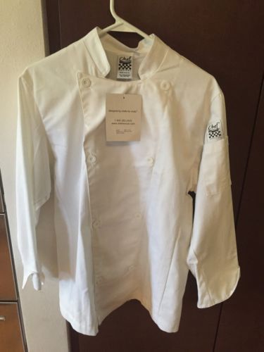 Chef Revival NWT Chef&#039;s Long Sleeve Jacket Knife And Steel Ladies Women&#039;s M