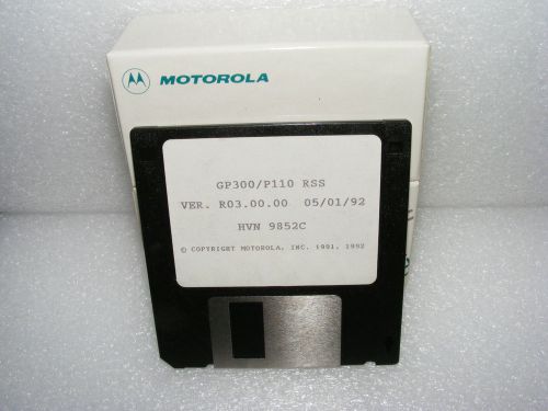 Motorola GP300/P110  Radio Service Software HVN9852C