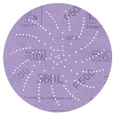 3M(TM) Clean Sanding Disc 360L, 01708, 5 in P400, 100 per inner