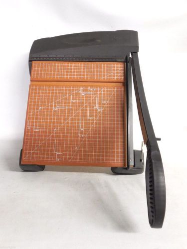 X-ACTO Paper Cutter Guillotine Type Wood Base Graphics Cutter  Used Very Sharp