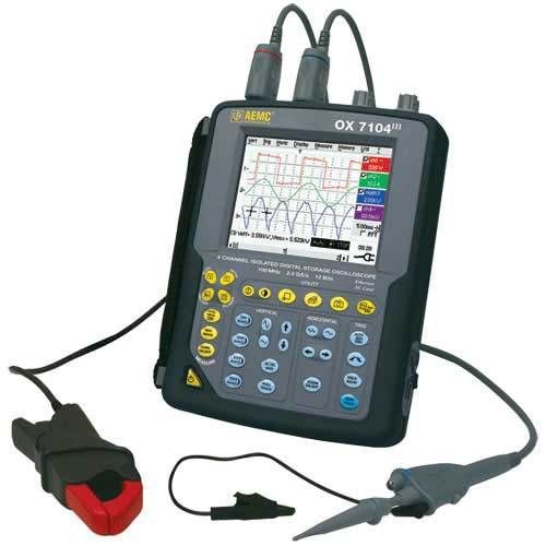 Aemc ox7104iii hand-held oscilloscope 100mhz (4x100mhz, 50k memory) for sale