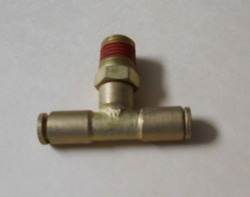 (3) new brass tee, branch,swivel,1/4 od push in x 1/8 swivel, reducer, aq72ps-42 for sale